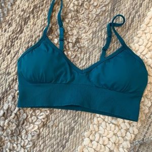 Lululemon Ebb to street bra- teal